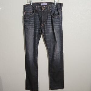 Postage Mens Jeans Modern Vintage Size 33 Blue Straight Denim Distressed